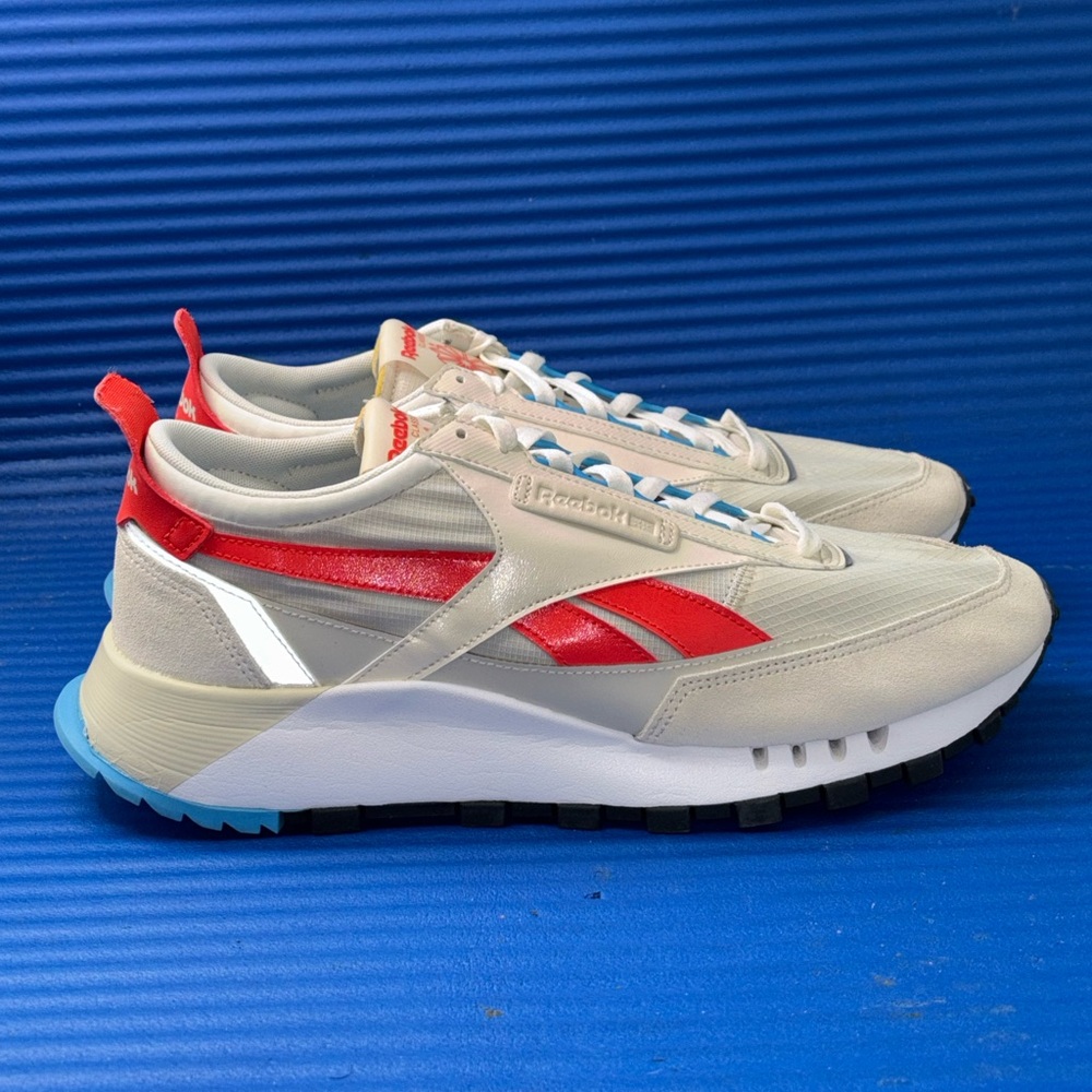 Size 11- Men’s Reebok CL LEGACY FY7432 Alabas Chalk Laser Running Shoes